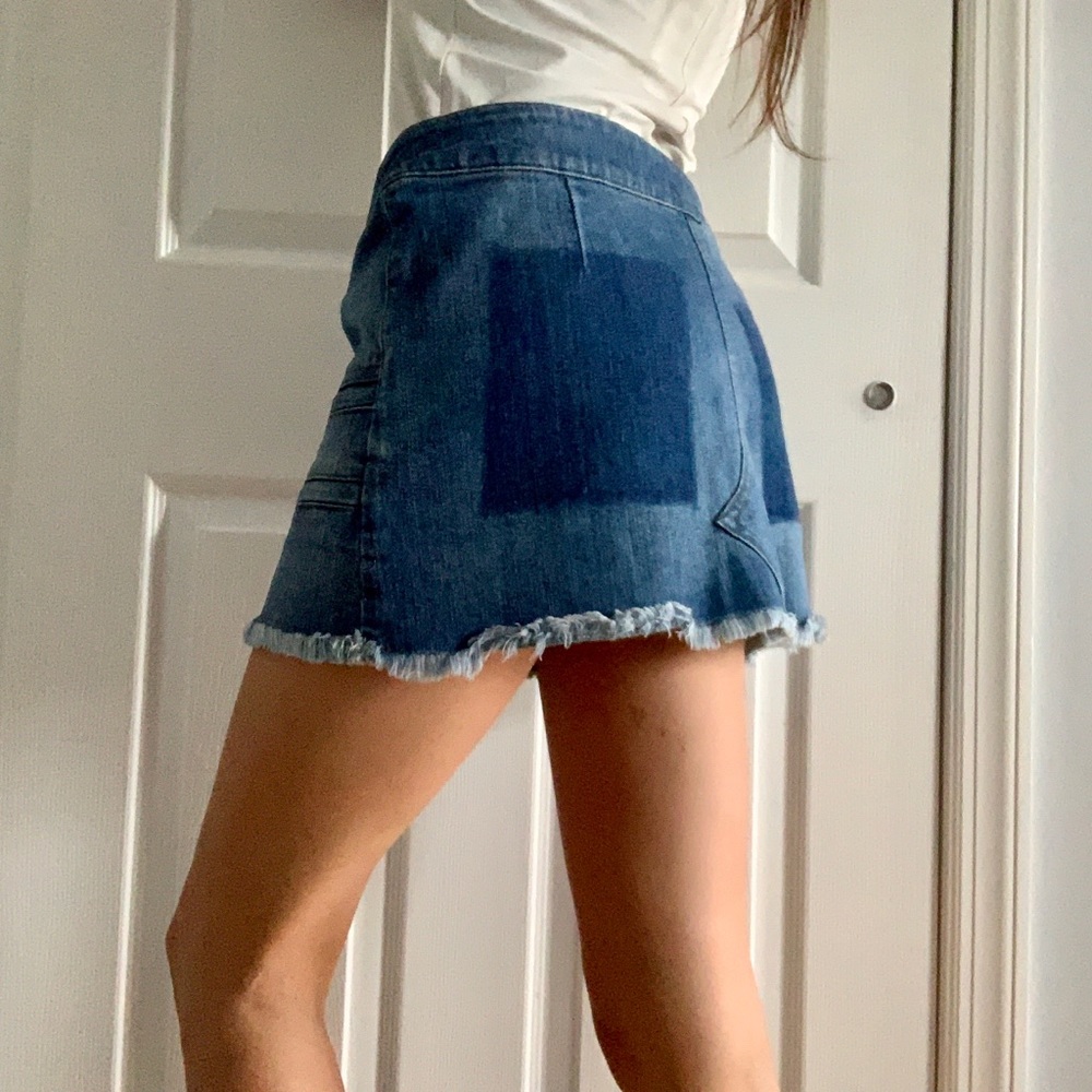 Vintage Denim Miniskirt